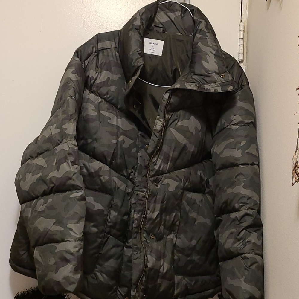 Old Navy camo bomber jacket